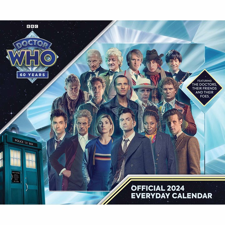 Doctor Who Official 2024 Desk Calendar Merchandise Guide The Doctor
