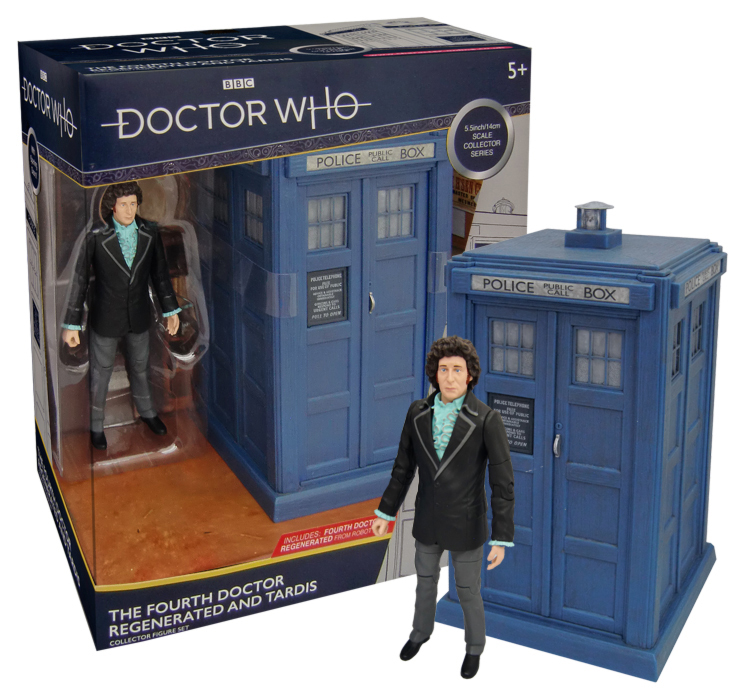 Doctor Who New Boxed B&M Exclusive Regenerated 4th Fourth Doctor and TARDIS 