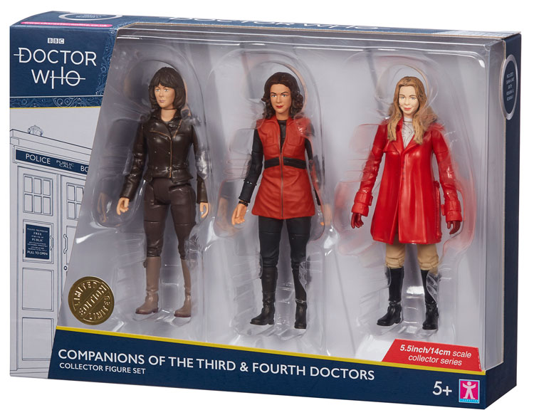 Dr Who Companions of the Fourth Doctor Collector Figure Set B&M 2020 In Hand 