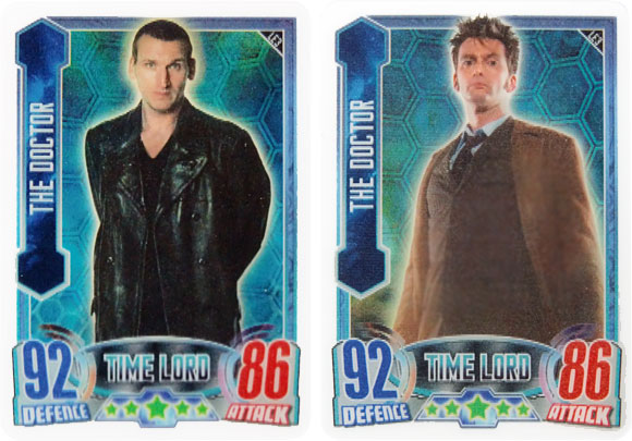 sortiert doctor who 50th anniversary alien topps attax
