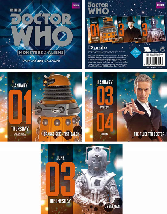 Doctor Who Desk Block 2015 Calendar Merchandise Guide The Doctor