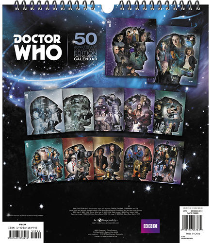 Doctor Who 50th Anniversary Calendar Merchandise Guide The Doctor Who Site