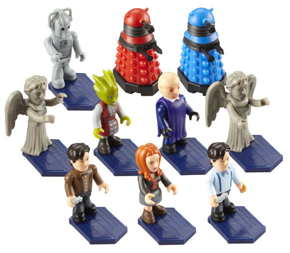 Character Building Doctor Who Microfigures Rory Williams Amy Pond 11th Doctor 