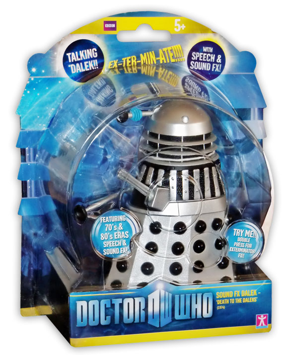 Doctor Who Grey & Black Talking FX Dalek Product Enterprises 6” Classic Figure  