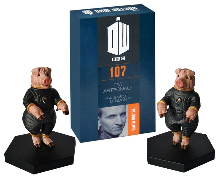 Doctor Who Figure Pig Pilot Astronaut Eaglemoss Boxed Model Figurine #107 NEW 