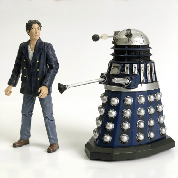 B&M Doctor Who Eighth Doctor Dalek Interrogator Prime Action Figure Set 2020 BM 