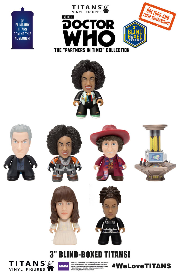 Doctor Who Titans Partners In Time Vinyl Figures 4th Doctor 1/18 