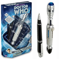 DOCTOR WHO BBC 10TH DOCTOR SONIC SCREWDRIVER AND SONIC PEN SET 