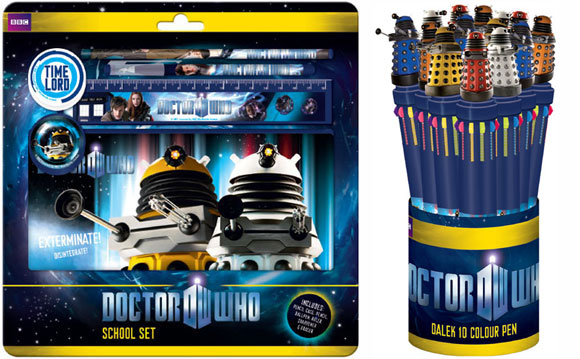 TARDIS Dalek Official New Doctor Who 13 Piece Filled Pencil Case Back To School 