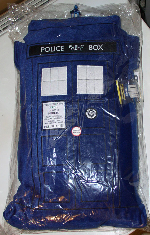 TARDIS Lights & Sound Effects Throw Pillow 20" Licensed Collectible Doctor Who 