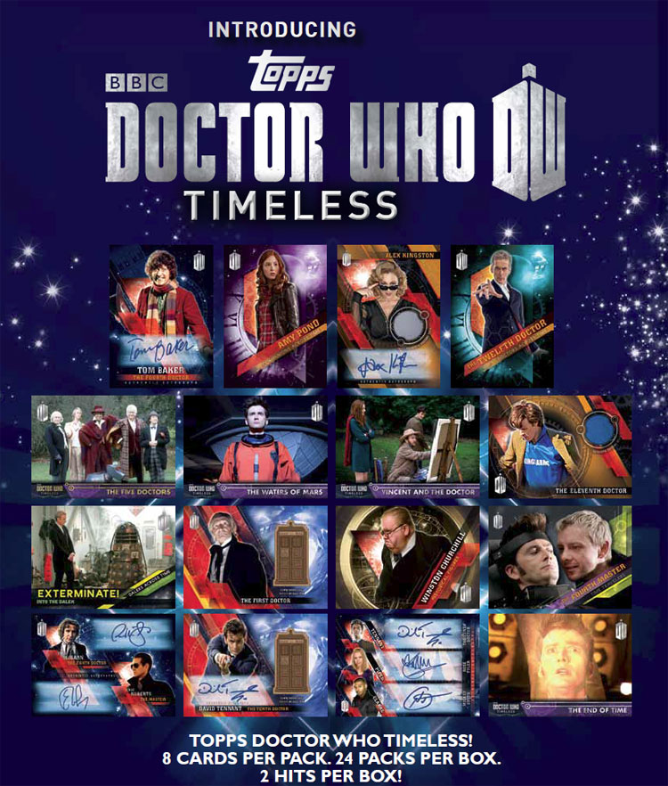 DOCTOR WHO TIMELESS Complete Complete Card Set 2016 TOPPS w/ 2 Chase Sets 123 