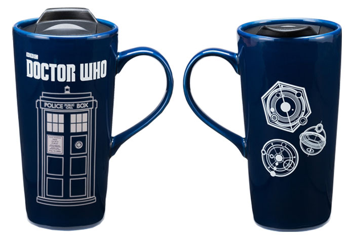 Vandor Doctor Who 20 Oz Heat Reactive Ceramic Travel Mug Multicolored